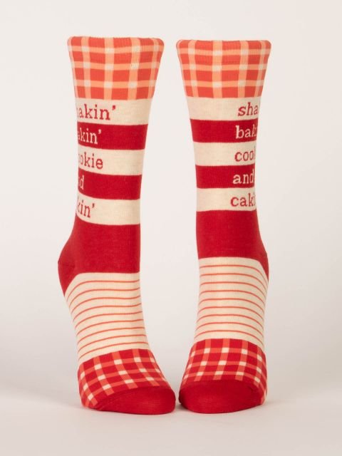 Blue Q Shakin', Bakin', Cookie, & Cakin' Women's Crew socks