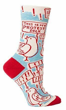Blue Q This Is My Protest Women's Crew Socks