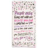 Blue QBlue Q Your Food is Amazing Tea Towel #same day gift delivery melbourne#