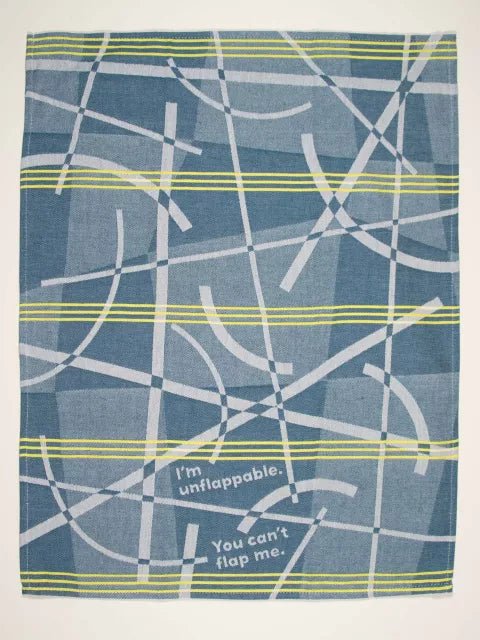 Blue Q I'm Unflappable Full View Woven Cotton Dish Tea Towel.