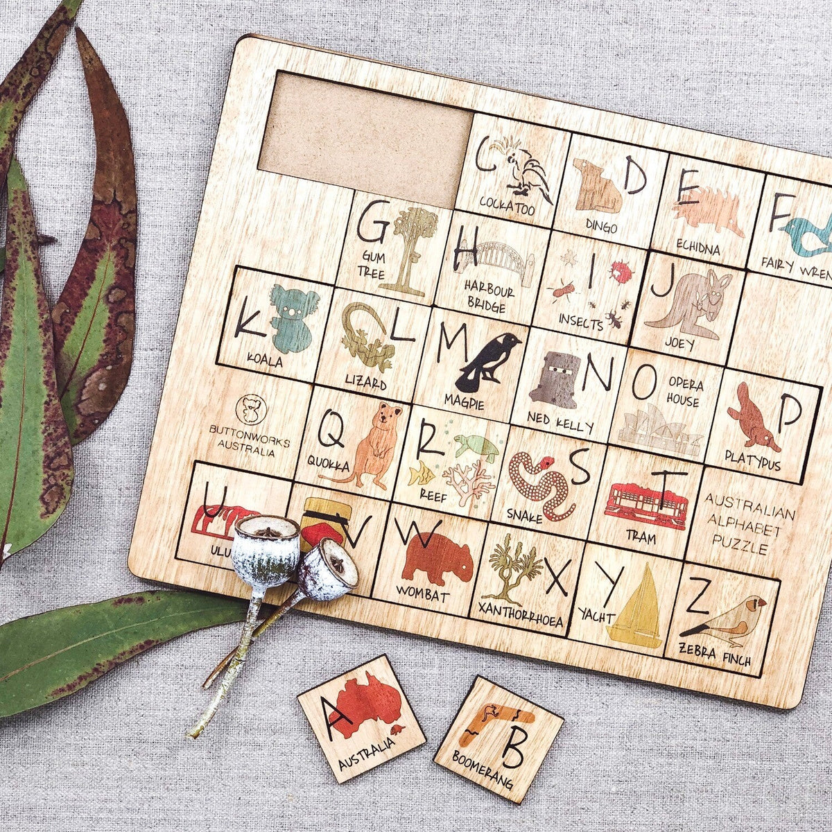 ButtonworksButtonworks Australian Alphabet Puzzle #same day gift delivery melbourne#