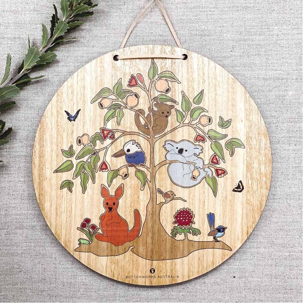 ButtonworksButtonworks Wildlife Tree Wall Hanging #same day gift delivery melbourne#