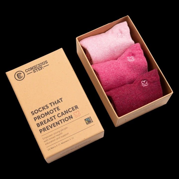 Conscious StepConscious Step Socks that Promote Breast Cancer Prevention - ankle collection #same day gift delivery melbourne#