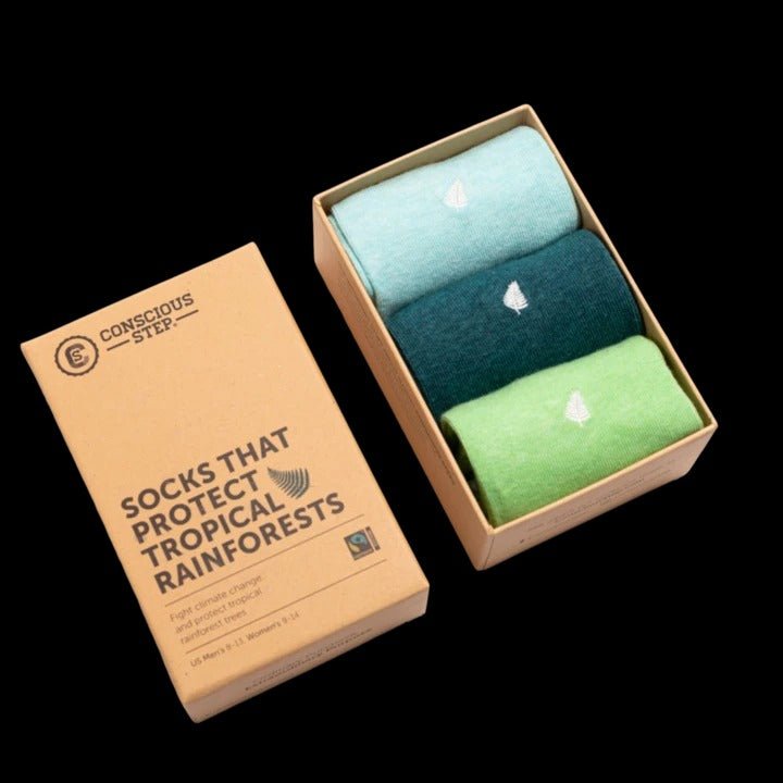 Conscious Step Socks that Protect Tropical Rainforests Set Box