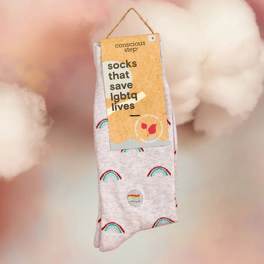 Conscious Step Socks That Save LGBTQ Lives-Rainbow