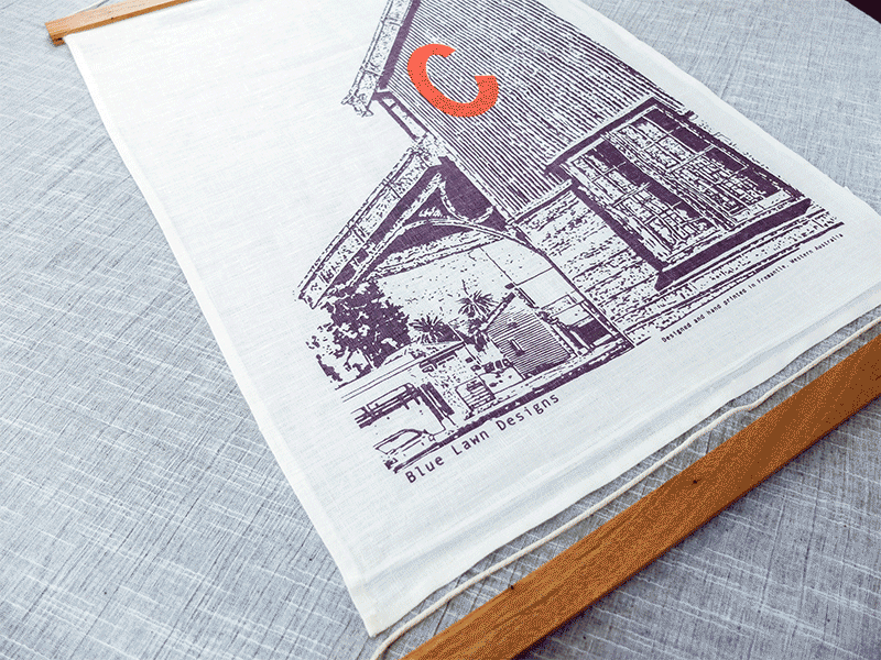 Corner Block StudioTEA TOWEL FRAME #same day gift delivery melbourne#