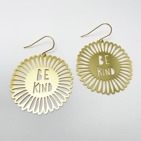 DENZ Be Kind Flowers in gold