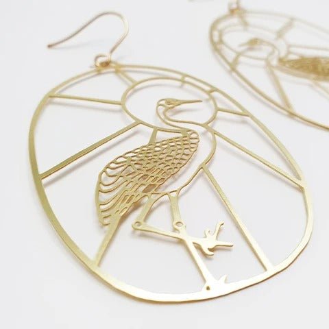 DENZ Brolgas in gold