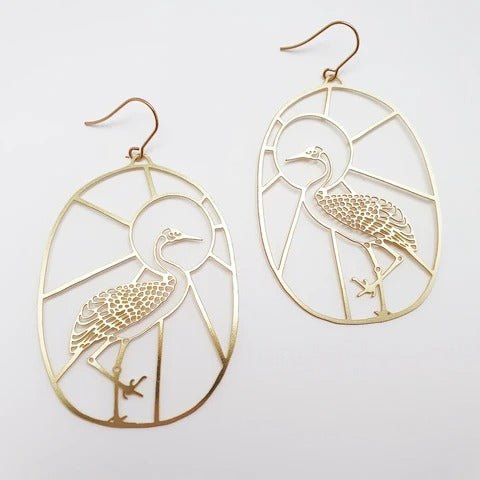 DENZ Brolgas in gold