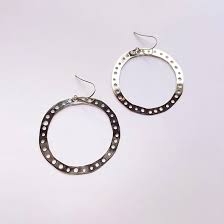 DENZ Dotty hoops in silver