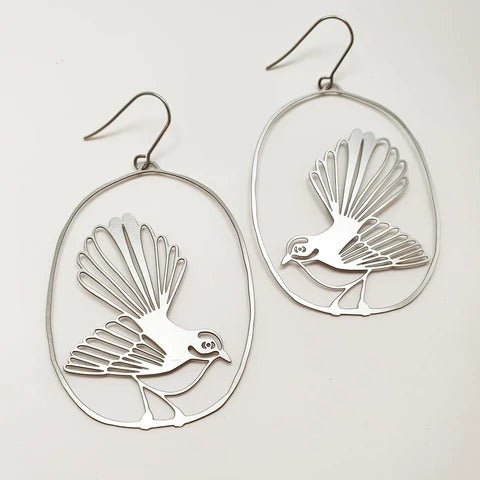 DENZ Fantail dangles in silver