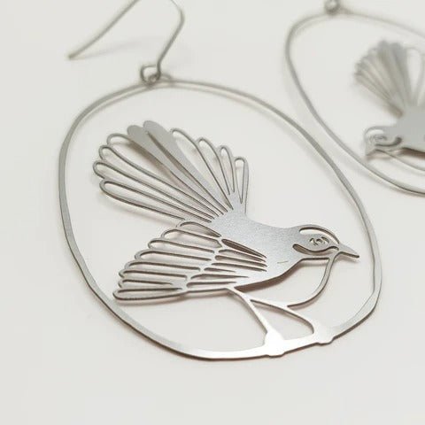 DENZ Fantail dangles in silver