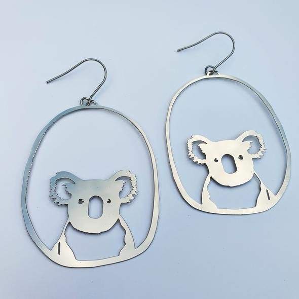 Denz + coDENZ Koala dangles in silver #same day gift delivery melbourne#