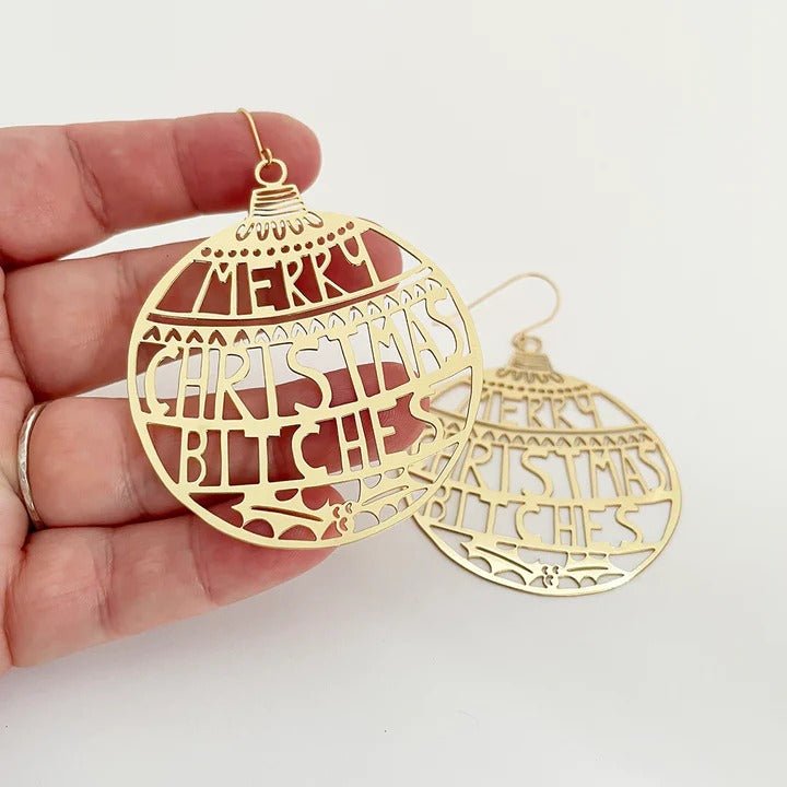 DENZ Merry Christmas Bitches in gold