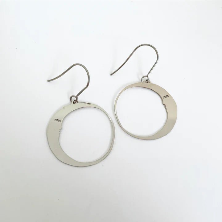 DENZ Mini Moon dangles in silver