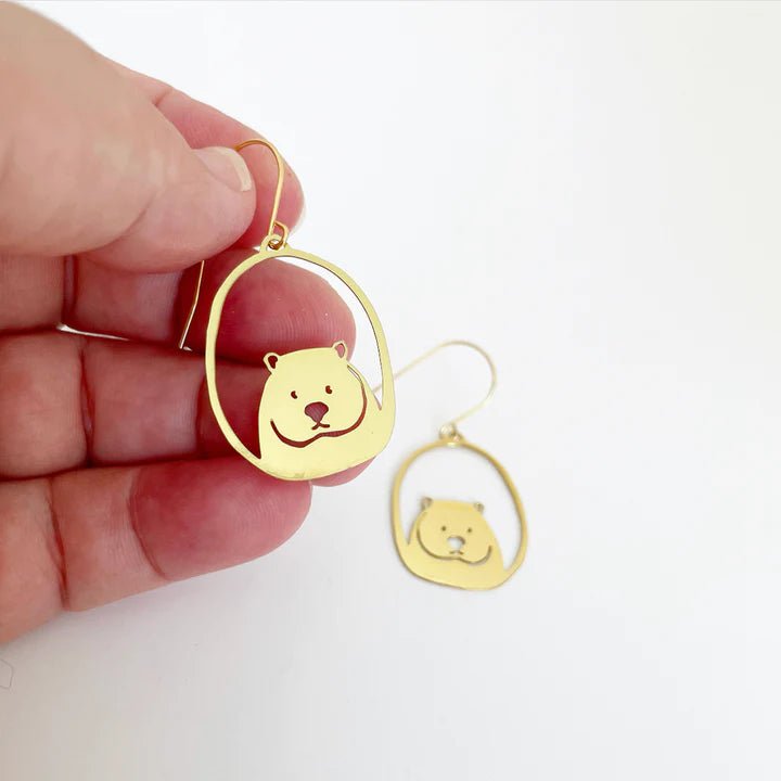 DENZ Mini Wombat dangles in gold