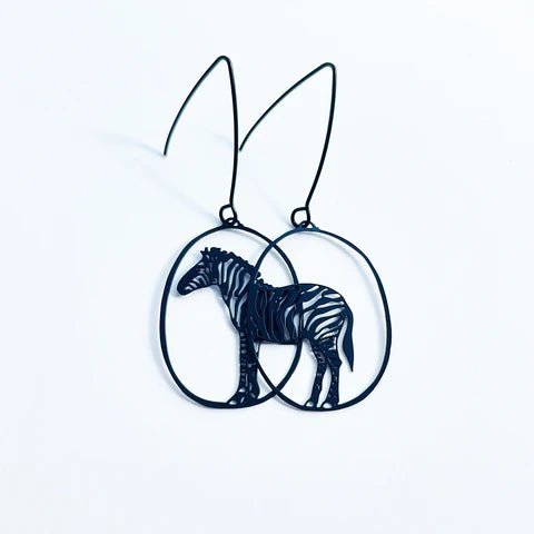 DENZ Mini Zebra dangles in black
