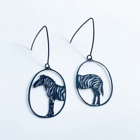 DENZ Mini Zebra dangles in black