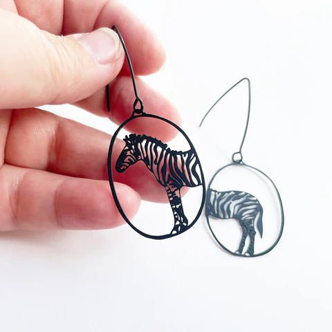 DENZ Mini Zebra dangles in black