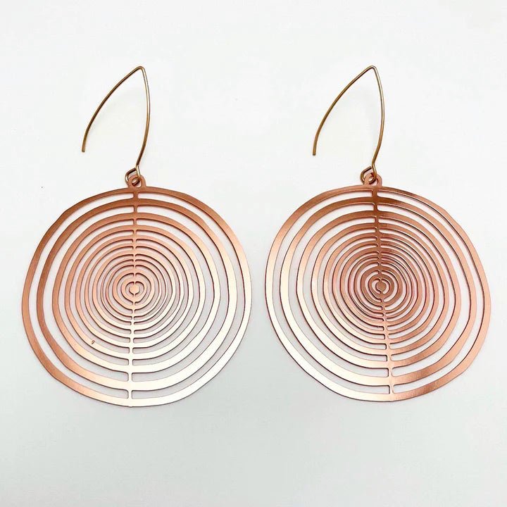 DENZ Orbit dangles (flat) in rose gold