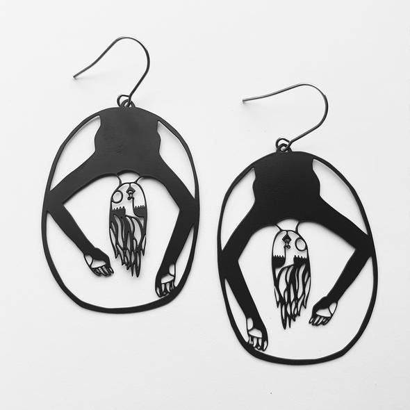 Denz + coDENZ Peggy Dangles In Black #same day gift delivery melbourne#