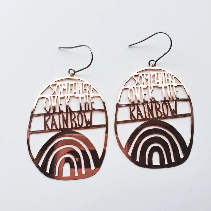 DENZ Somewhere Over The Rainbow dangles in Rose Gold