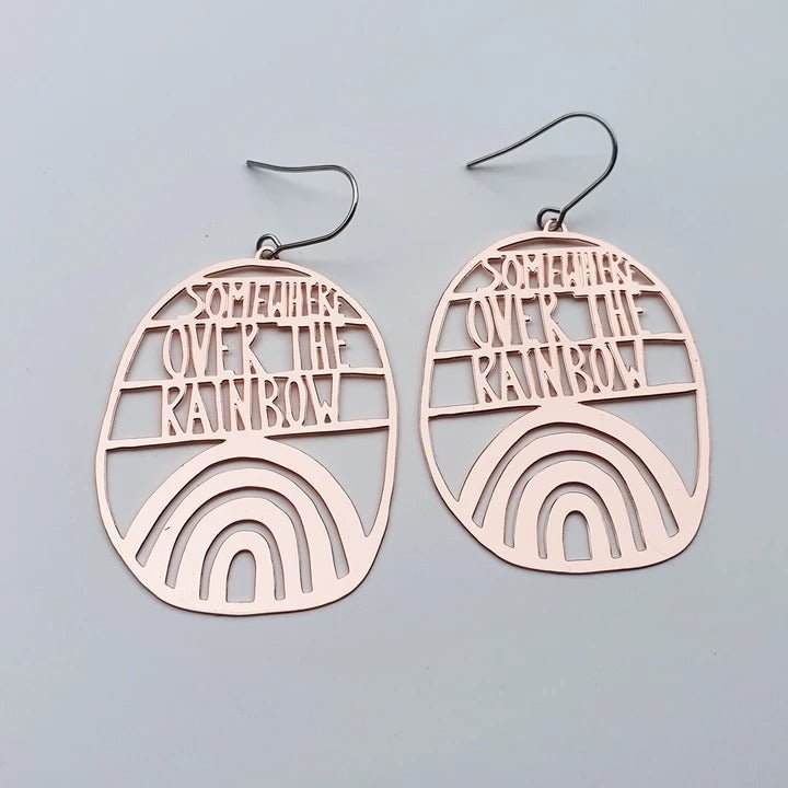 DENZ Somewhere Over The Rainbow dangles in Rose Gold