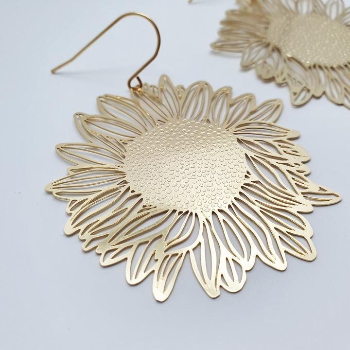 DENZ Sunflowers in gold