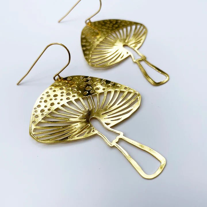 DENZ Toadstools in gold