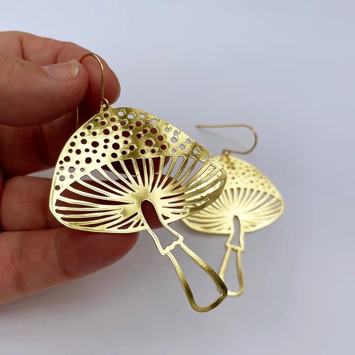 DENZ Toadstools in gold