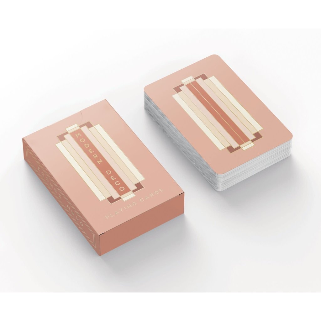Design WorksTERRACOTTA MODERN DECO playing cards #same day gift delivery melbourne#