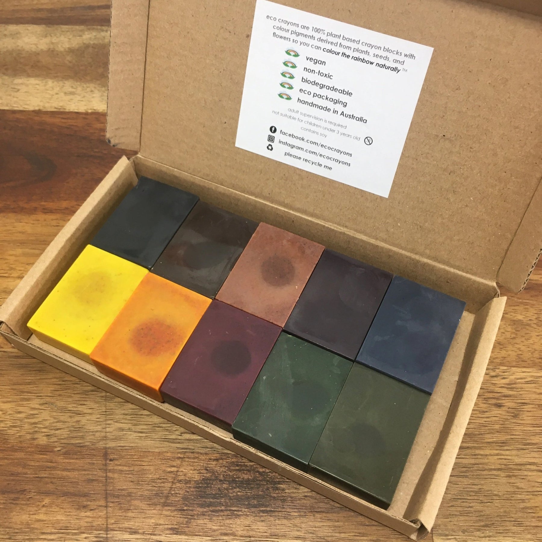 Eco Crayons - 100% natural, plant based crayons