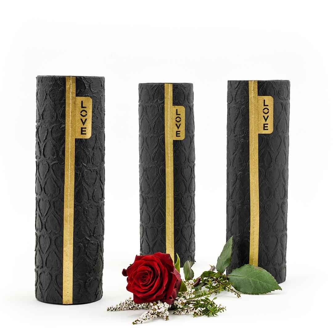 Black Hearts Vase