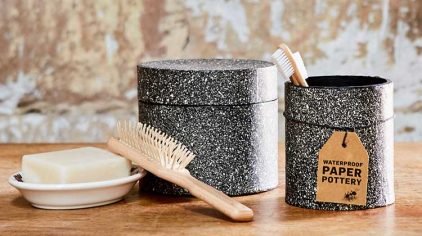 Eco Max Paper Pottery Dalby Granite with Lid