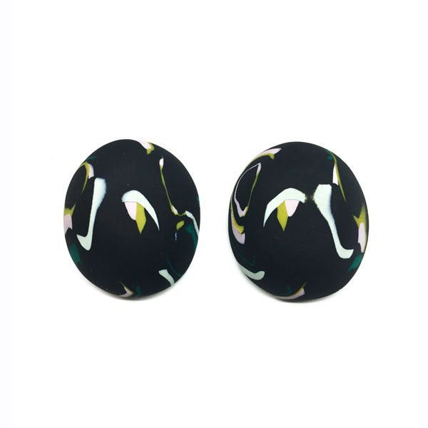 Pebble stud earrings