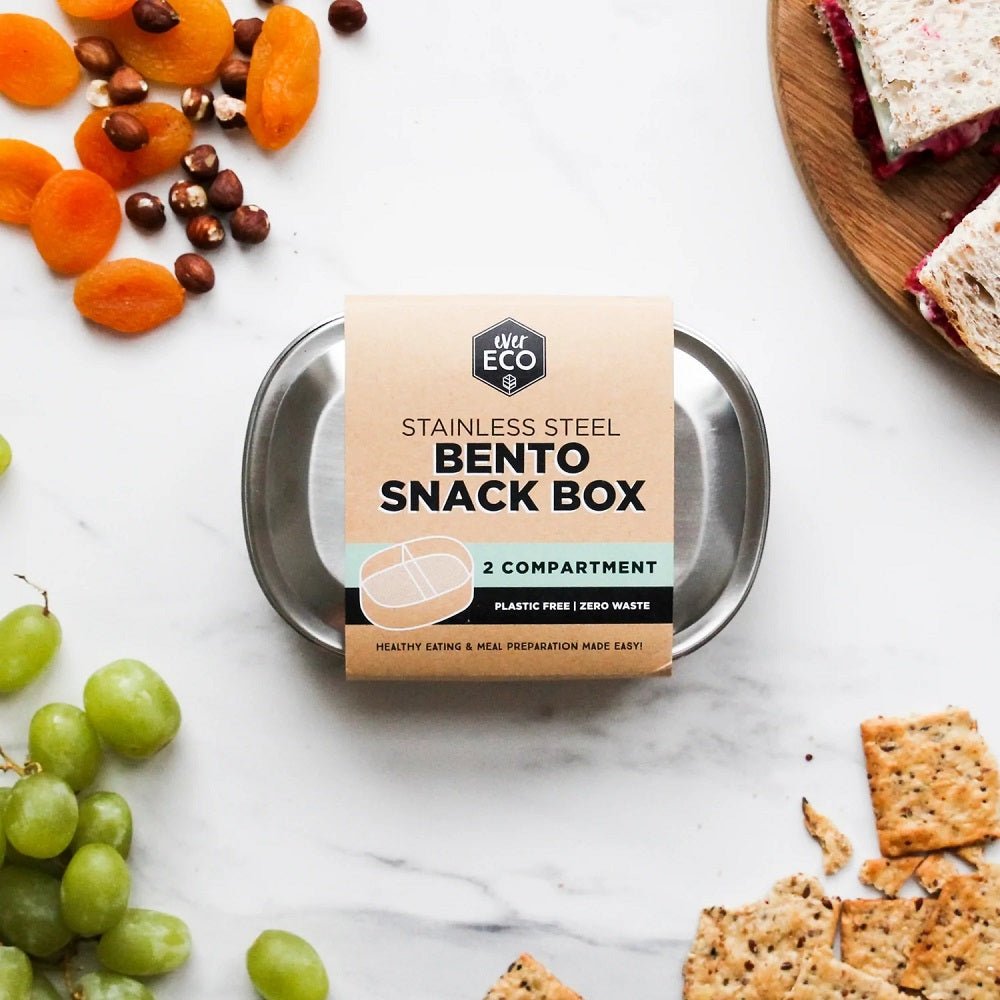 Ever Eco Stainless Steel Bento Snack Box 2 Compartments 580ml