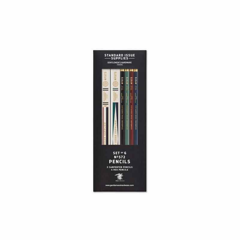 Gentlemen’s Hardware Multi Standard Issue - 2 Carpenter 4 Hex Pencil Set