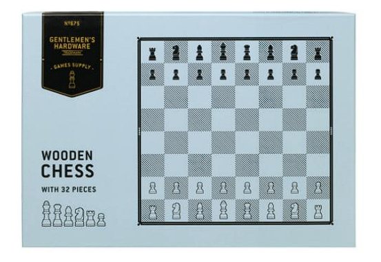 Gentlemen's Hardware Wooden Chess