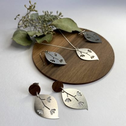 Gum Leaf Stud Earrings