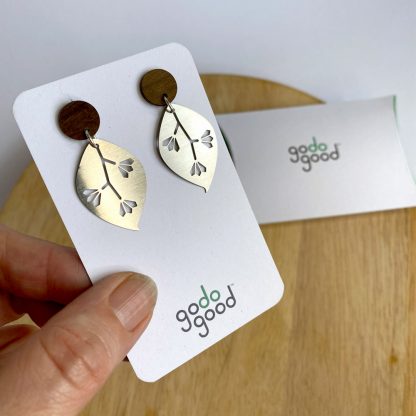 Gum Leaf Stud Earrings