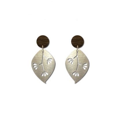 Gum Leaf Stud Earrings