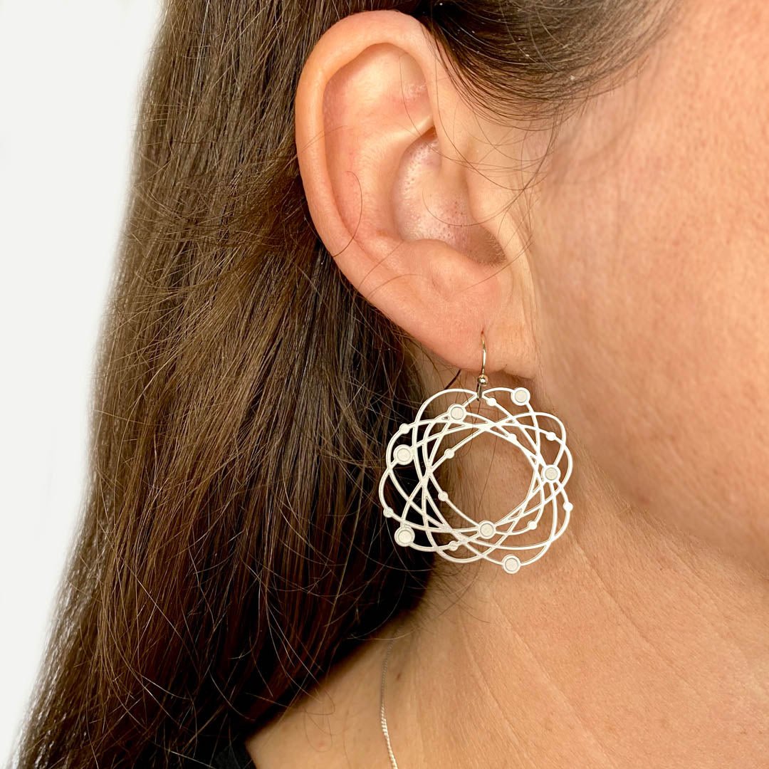 Orbit hook earrings