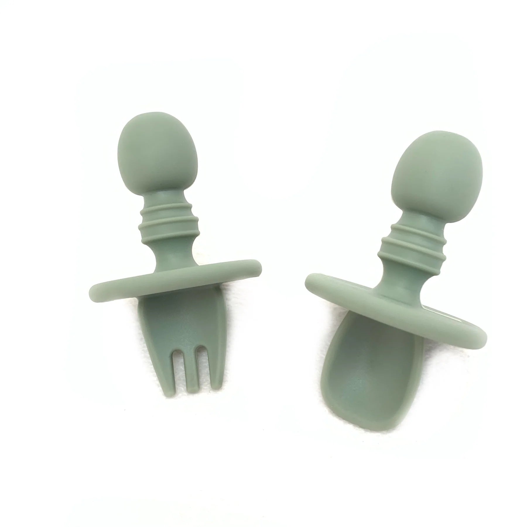 Little Mashies Baby Cutlery Set - Olive