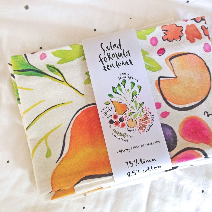Salad Formula Tea Towel