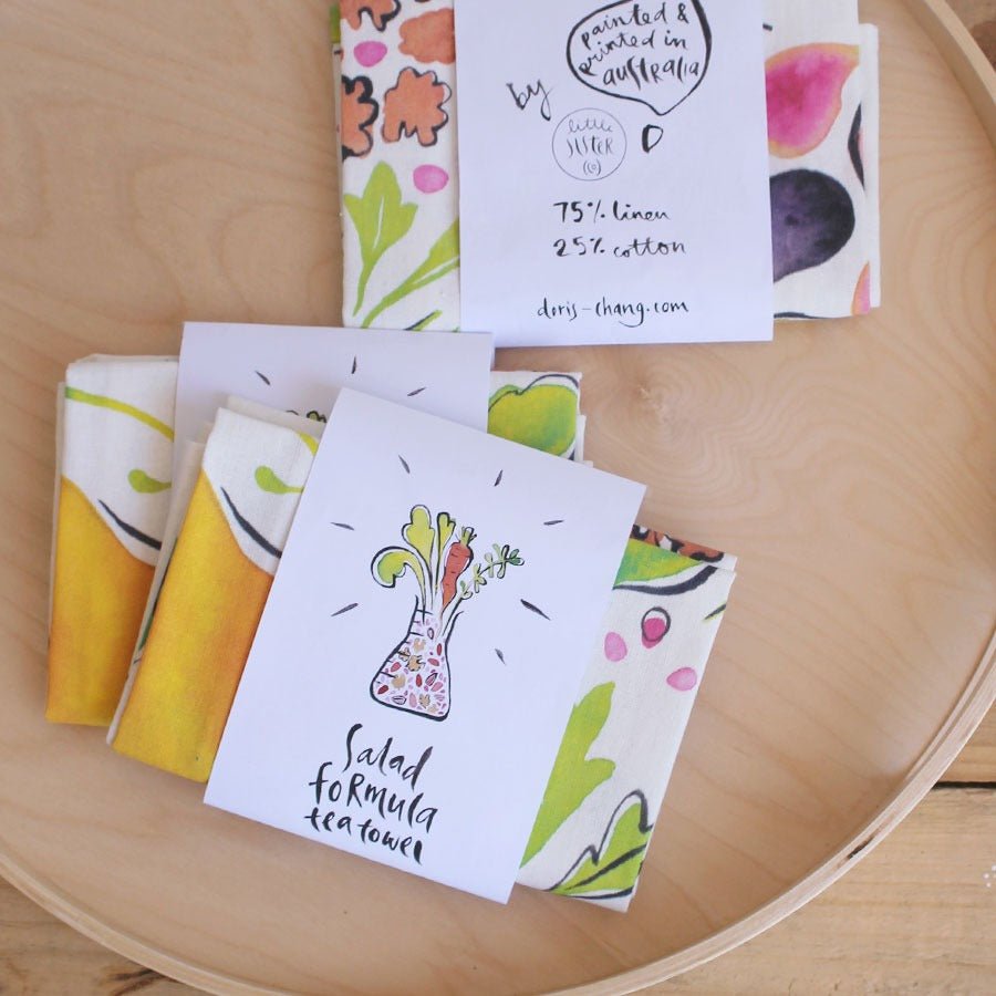 Salad Formula Tea Towel