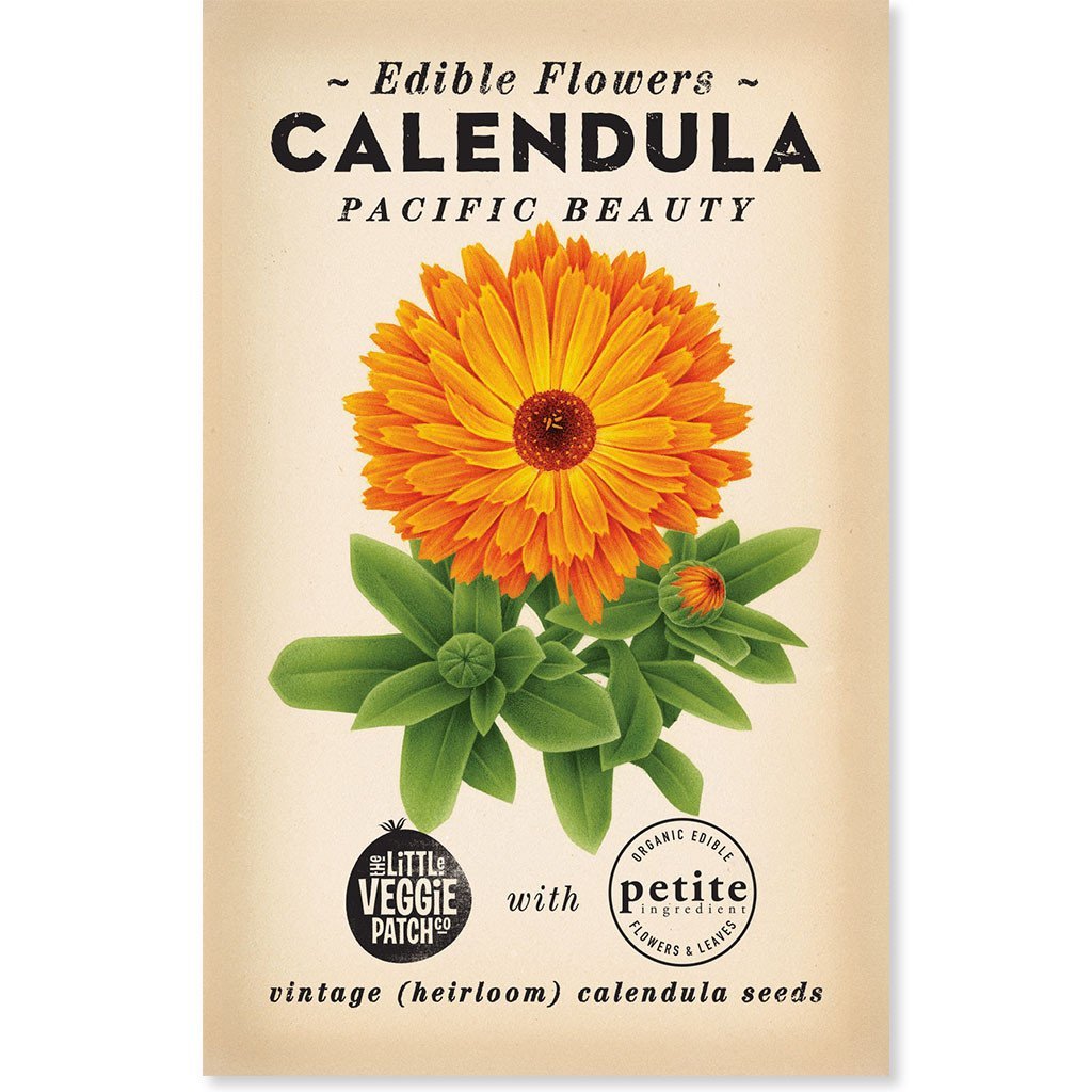 Little Veggie Patch Co CALENDULA "PRINCESS MIX" HEIRLOOM SEEDS