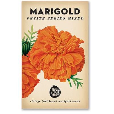 Little Veggie Patch Co MARIGOLD 'PETITE SERIES MIXED' HEIRLOOM SEEDS
