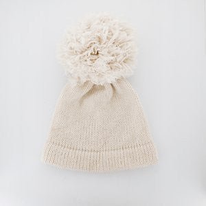 Lore Lore Giant Pom Pom Wool Beanie