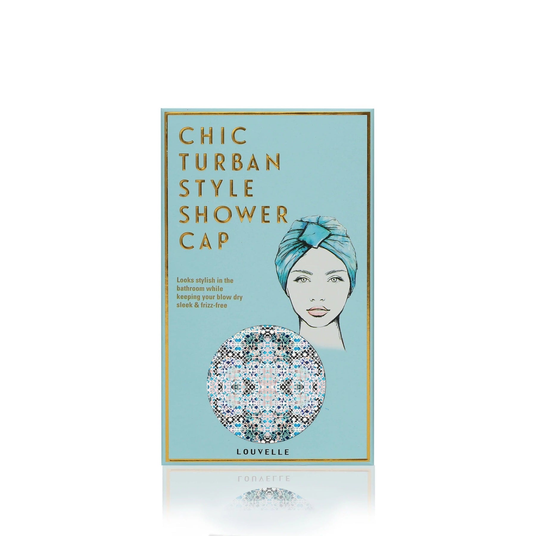 Louvelle AMELIE shower cap in Pastel Geo