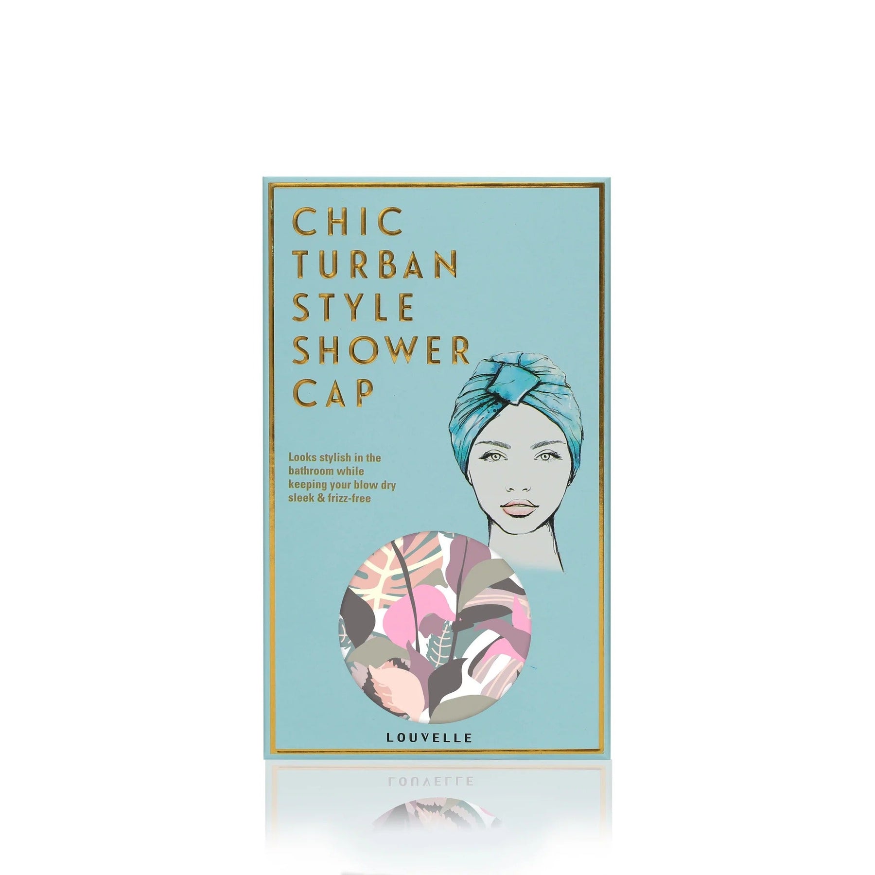 Louvelle AMELIE shower cap in Pink Camouflage